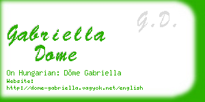 gabriella dome business card